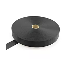 Alle - Black Webbing Gordelband polyester - 48mm - 2200kg - Rol - Zwart