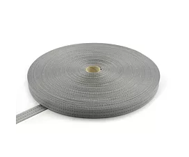 Polyester 35mm Polyester band - 35mm - 3000kg - Rol - 100m - (grijs - 2 strepen)