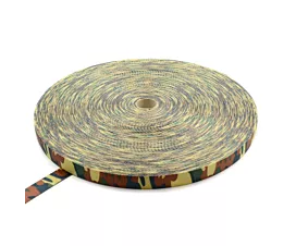 Alle band op rol - Polyester Polyester band Army green - 35mm - 3750kg - Rol - 100m - Militaire print