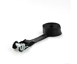 Alle zwarte spanbanden Spanband - 5T - 50mm - 1-delig enkel met ratelbasis - Zwart + Eigen label