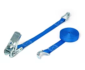 Alle spanbanden 25mm Spanband - 800kg - 4,8m - 25mm - 2-delig - spitshaken - Blauw